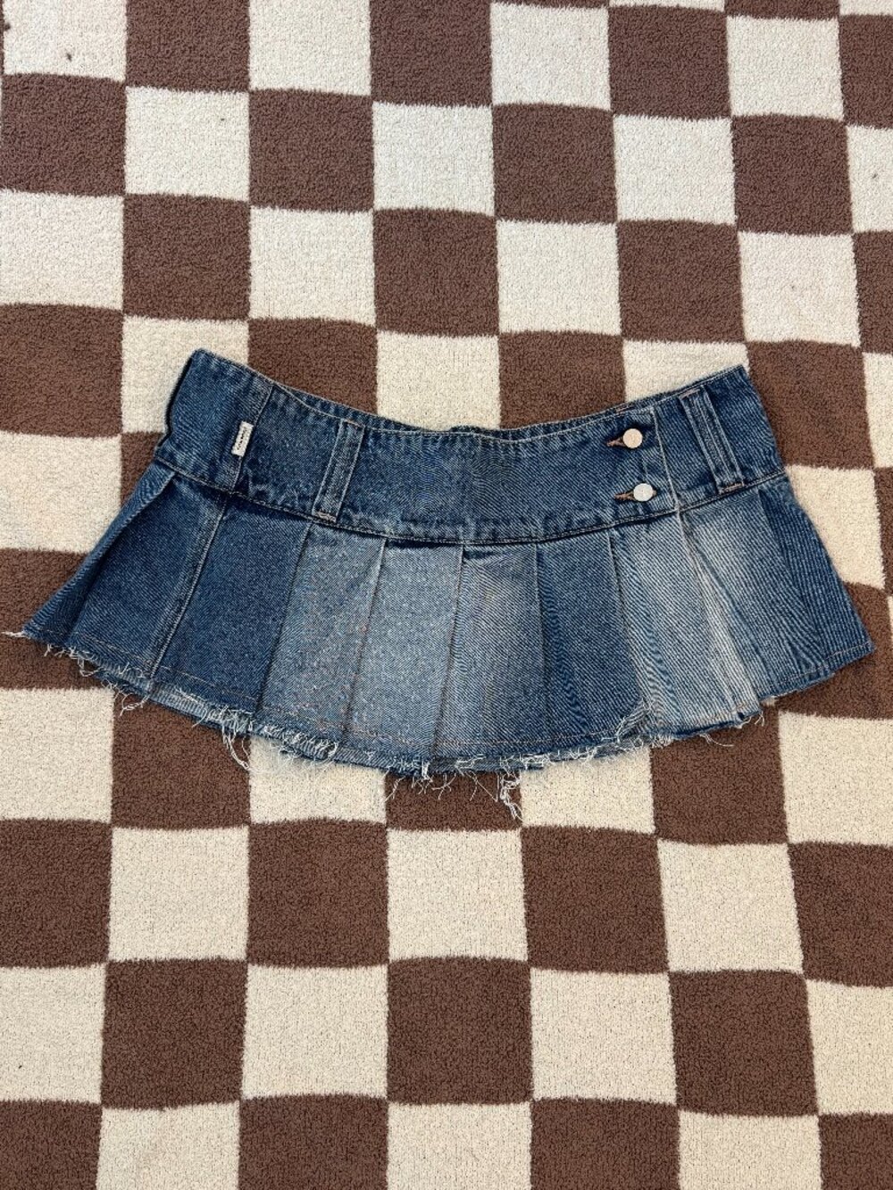 Abrand '99 Low Rise Pleated Mini Skirt